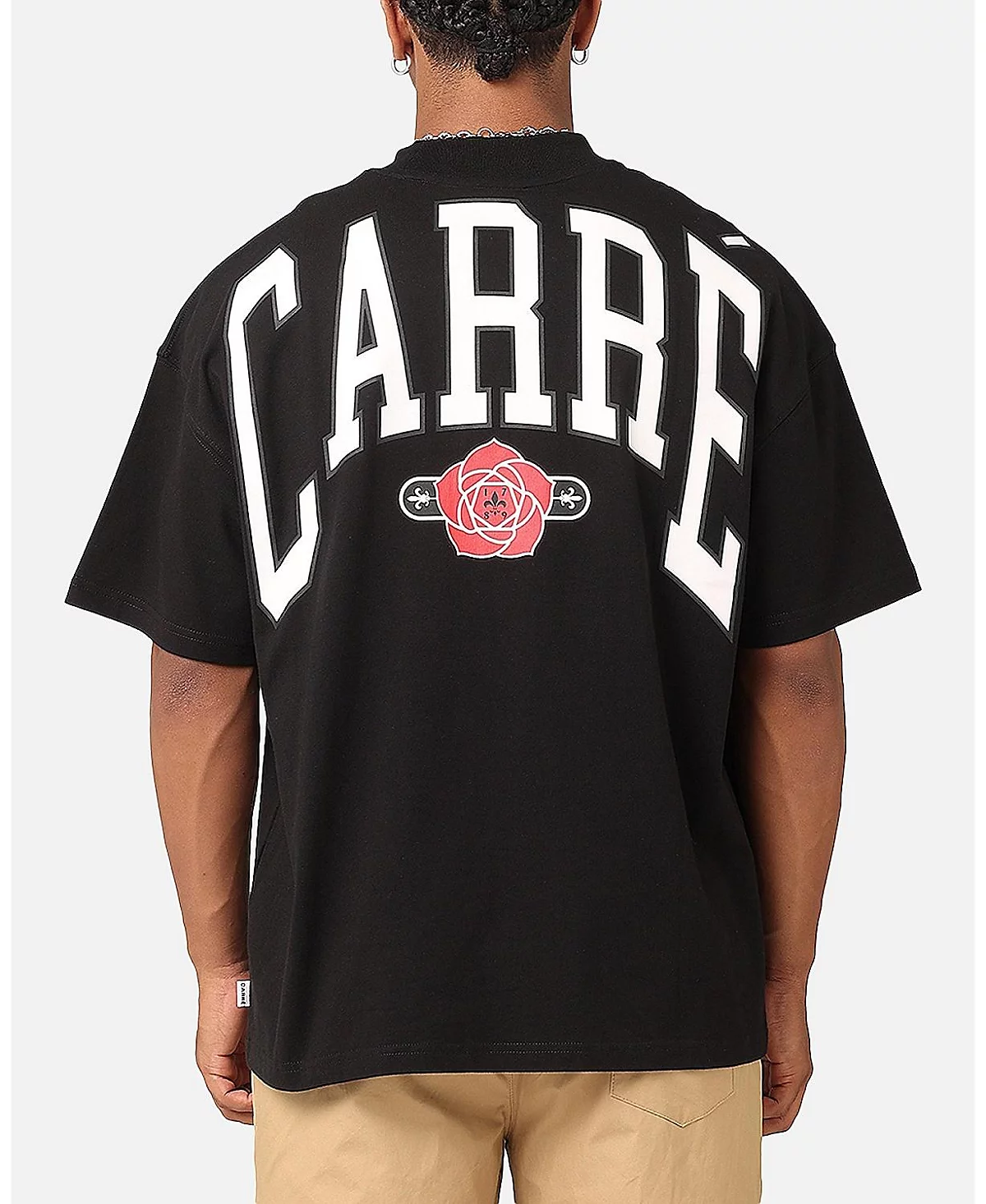 Мужская розовая футболка оверсайз от CARRE 8390₽