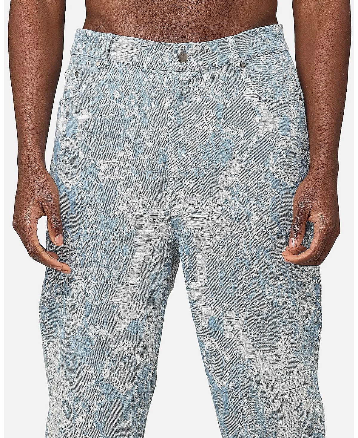 XXIII Мужские джинсовые жаккардовые джинсы