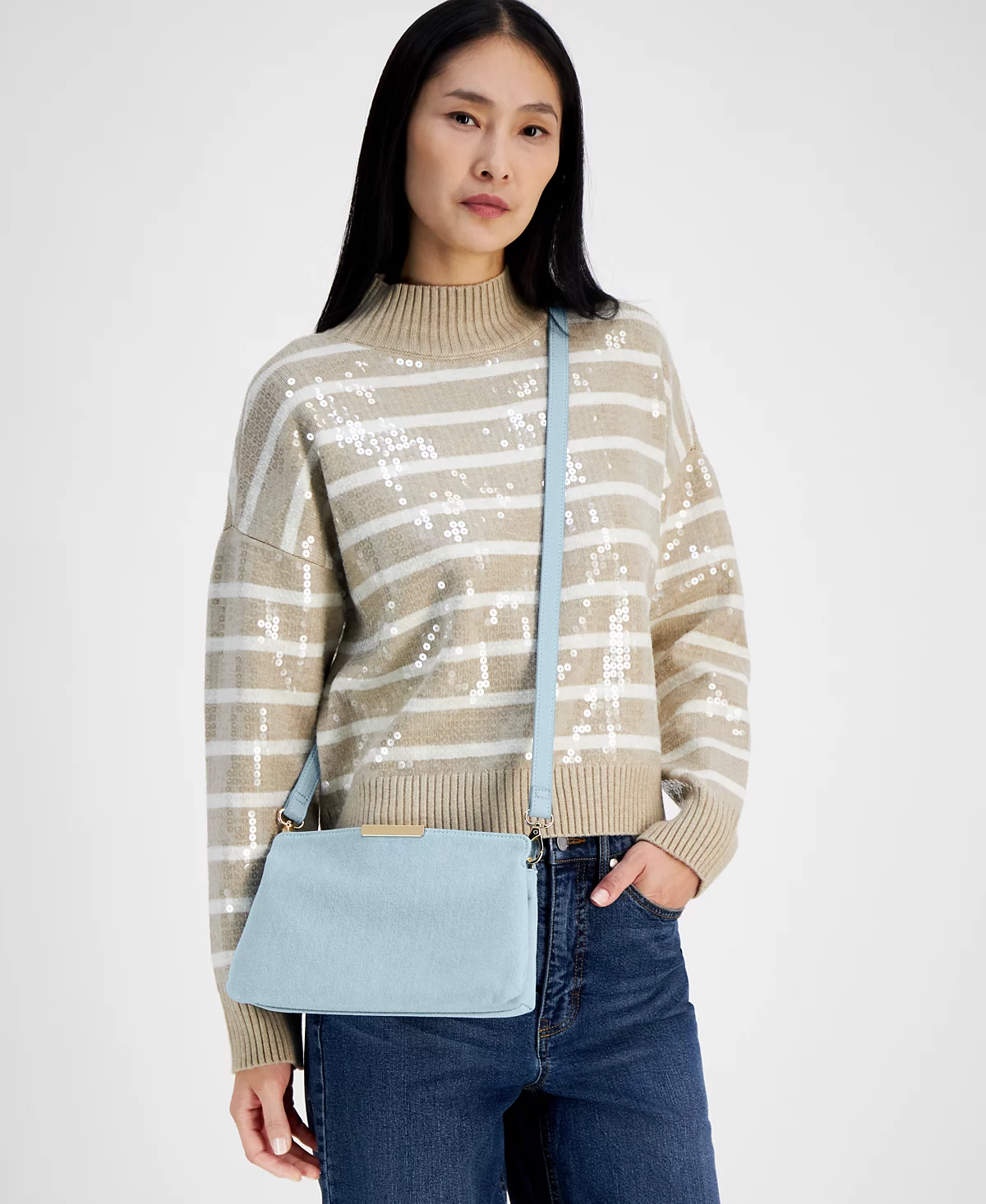 На маленьком джинсовом кроссбоди Reddelle 34-го размера созданном для Macys 7590₽