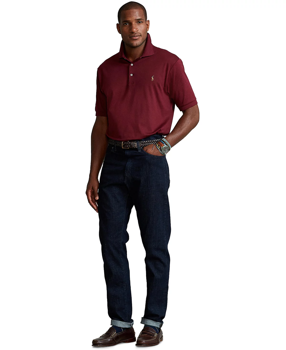 Мужские джинсы-стрейч Polo Ralph Lauren от Big & Tall Prospect прямого кроя
