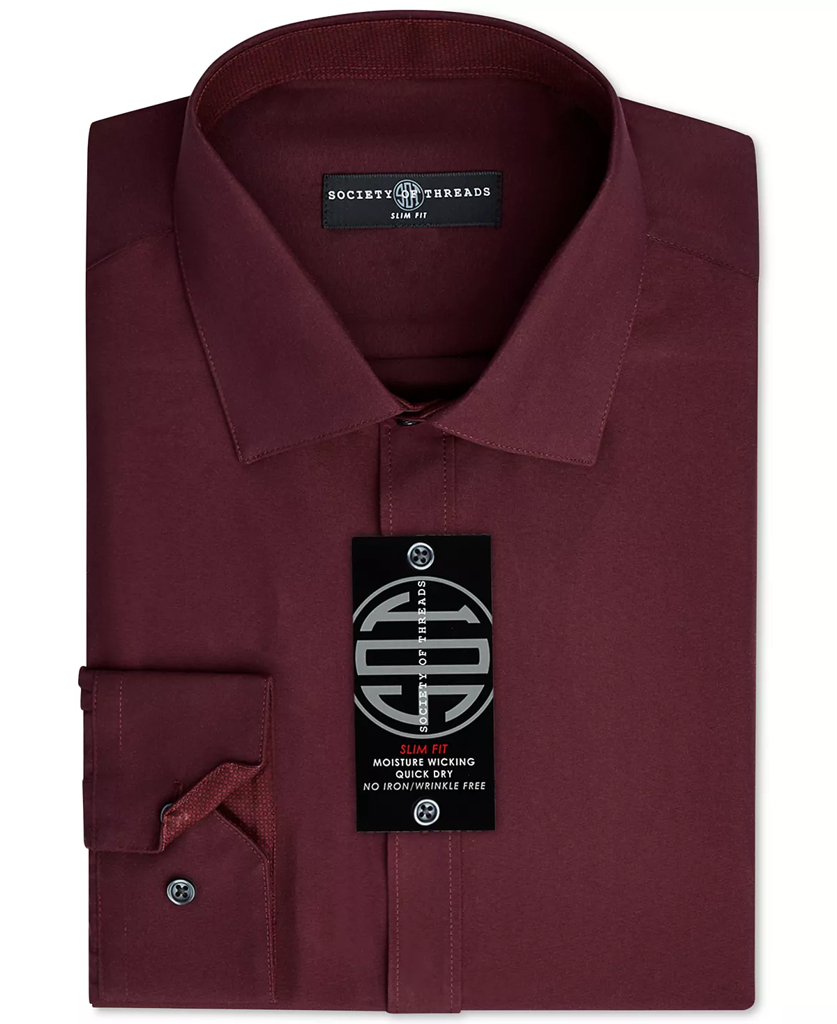 Мужская приталенная однотонная рубашка Non-Iron Performance 4790₽