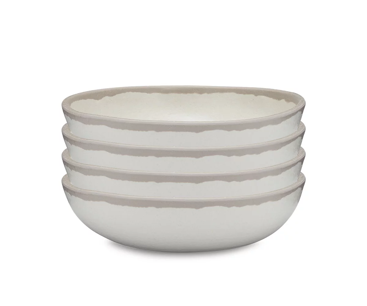 Q Керамический камень в форме квадрата Melaboo, 4 шт. Набор мисок для хлопьев