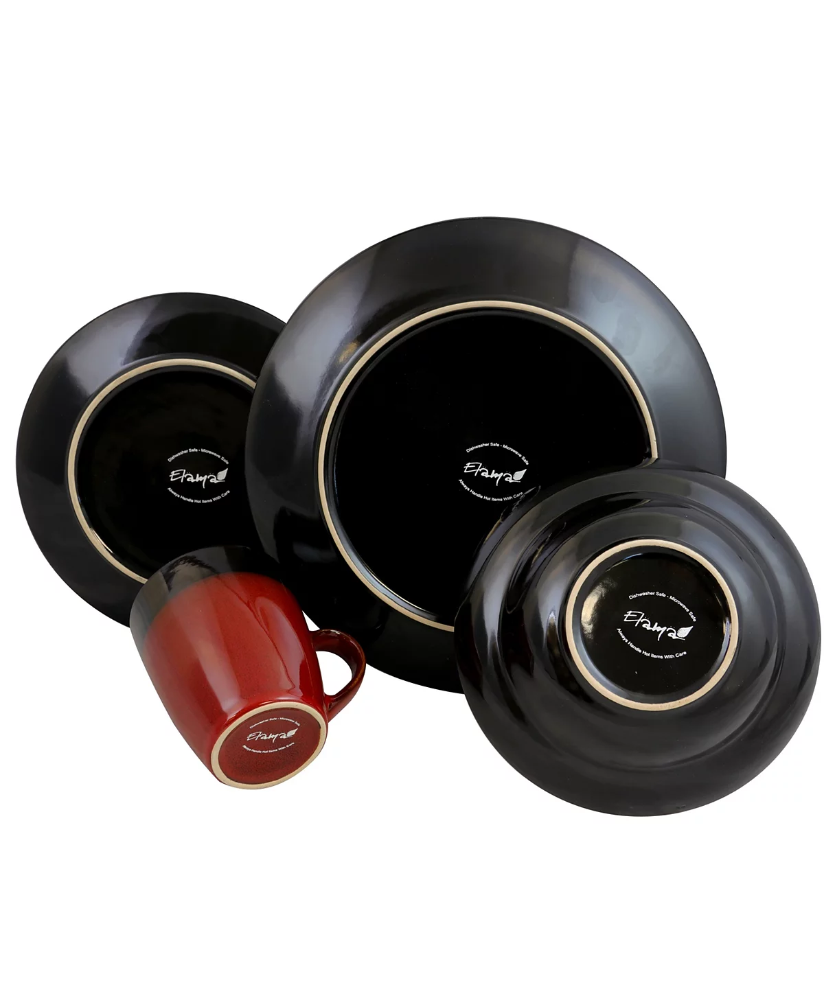 Набор глянцевой посуды Elamas Tanizia из 16 предметов 19590₽