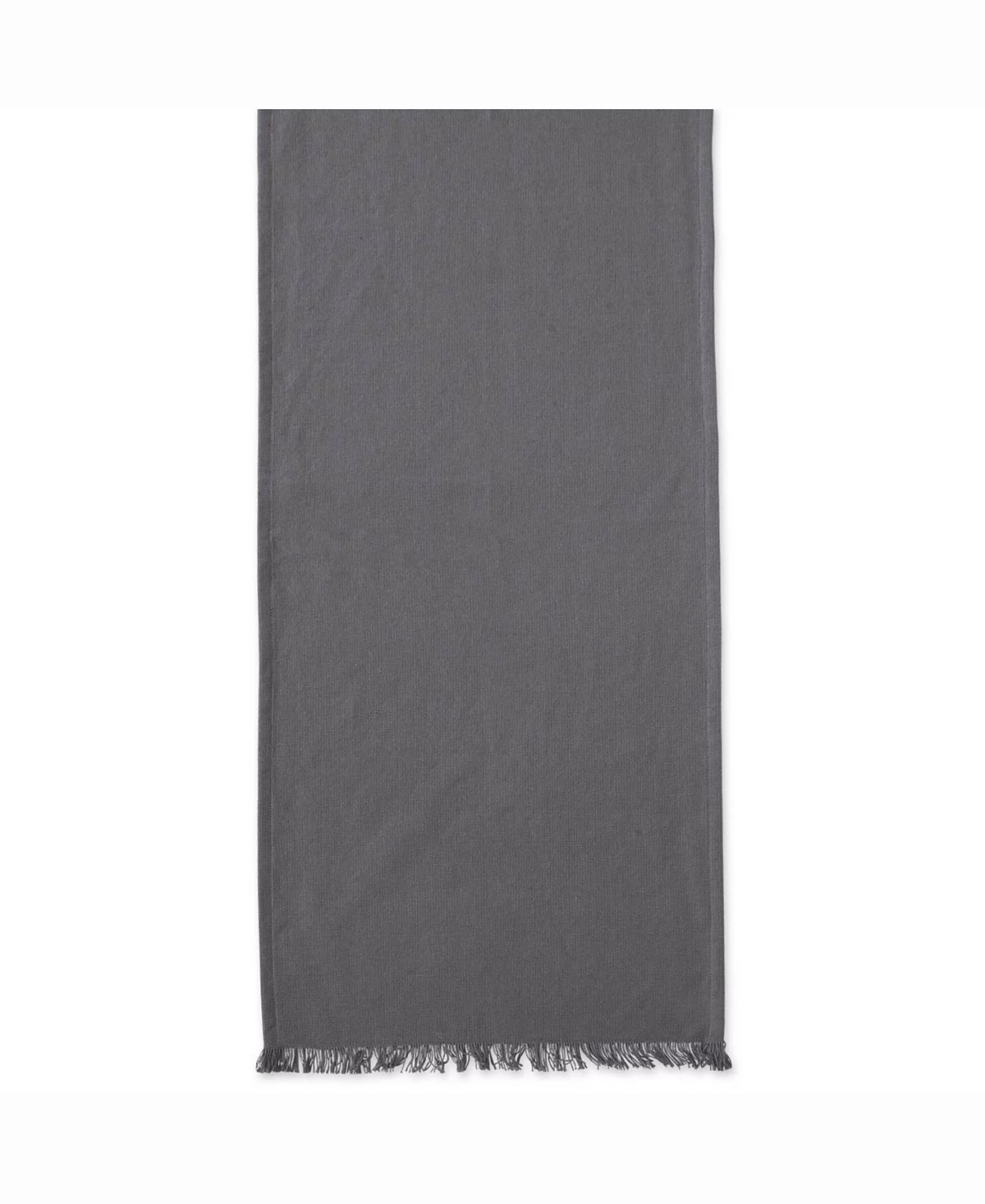 Массивная серая настольная дорожка с бахромой в тяжелом весе 14 X 72 3990₽