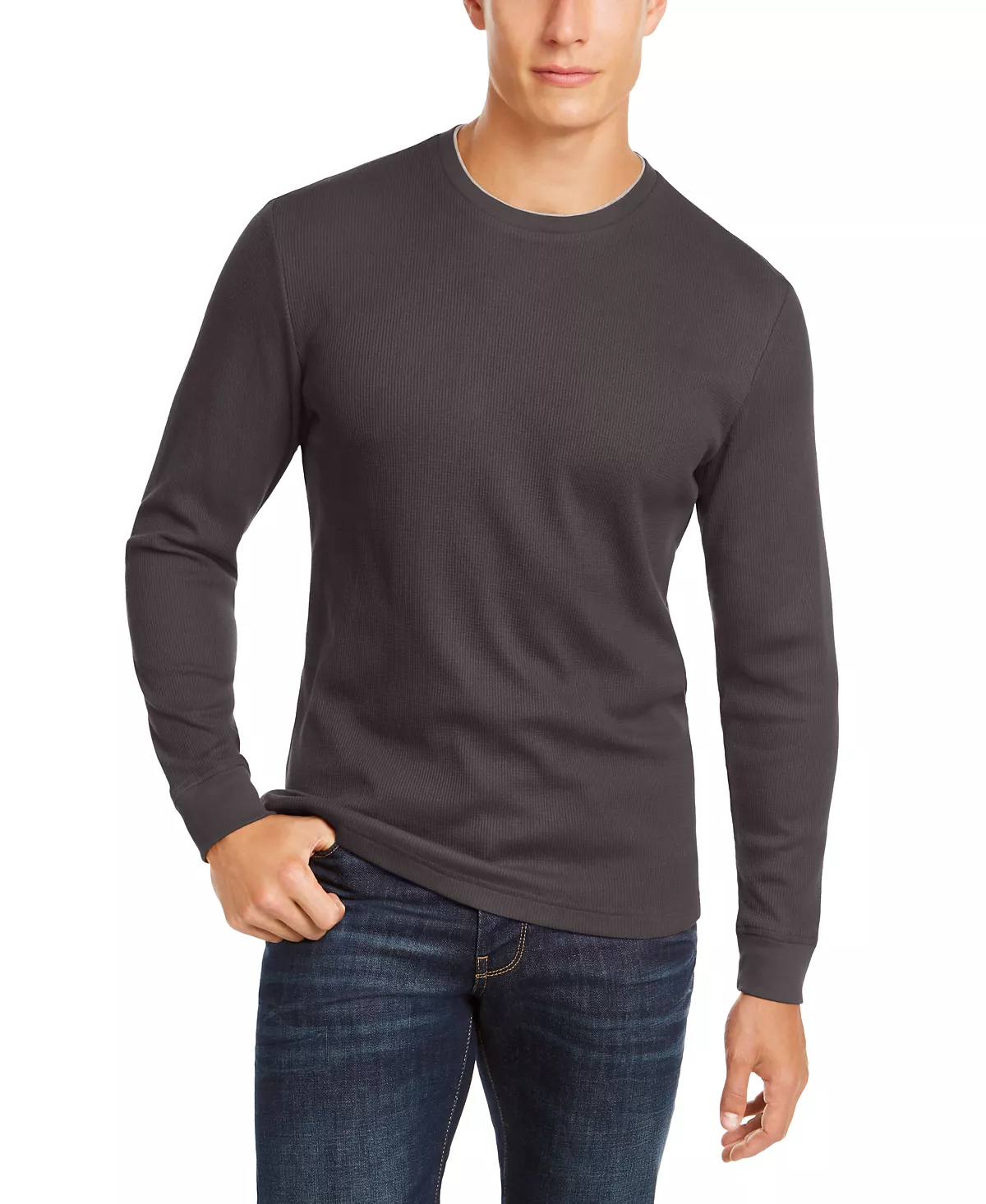 Мужская утепленная рубашка с круглым вырезом созданная для Macys 2490₽