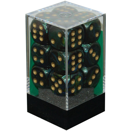 Шахматный набор 16 мм d6 Нефритовый скарабей с золотом 12 2090₽