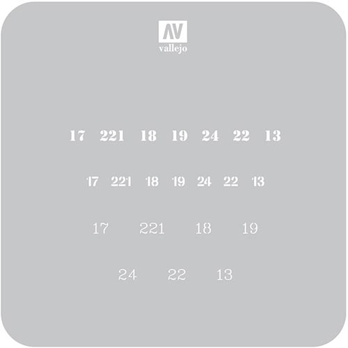 Трафарет для хобби: Маркировка АВФ - советские номера времен Второй мировой войны