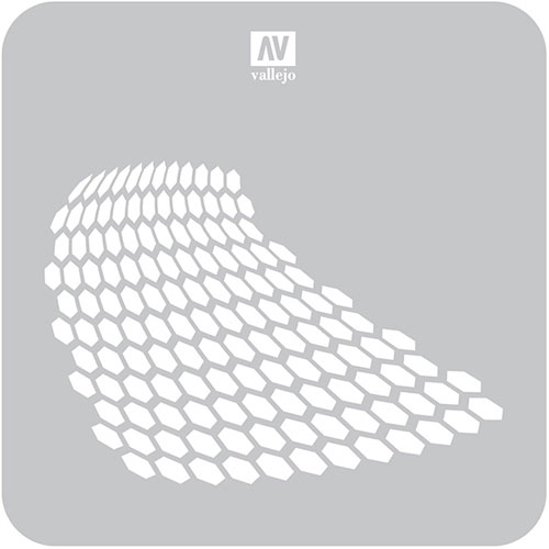 Трафарет для хобби: Научно-фантастическая фантазия - Искаженные пчелиные соты