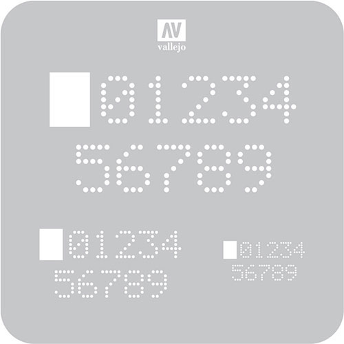 Трафарет для хобби: Научно-фантастическая фантазия - Цифровые цифры