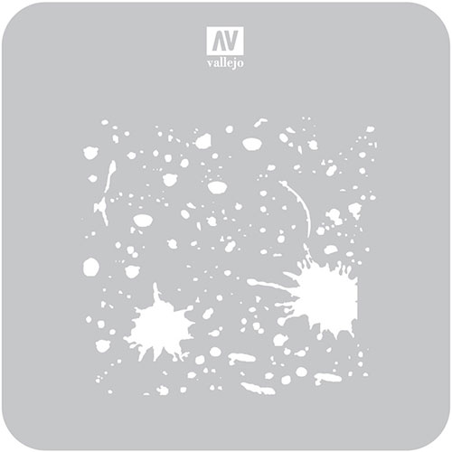 Трафарет для хобби: Текстурные эффекты - брызги и разводы