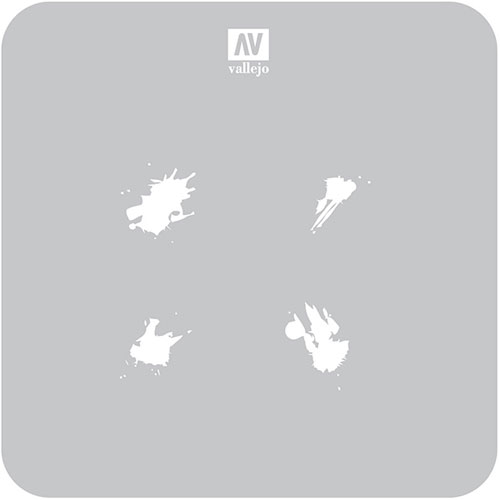 Трафарет для хобби: Текстурные эффекты - Пятна бензина