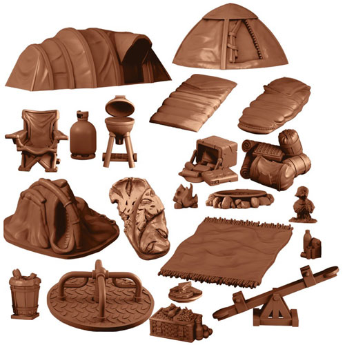 Ящик с рельефом местности Лагерь Кристал Пикс 4890₽