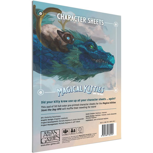 Magical Kitties 2E RPG Kitty Character Sheets 1790₽