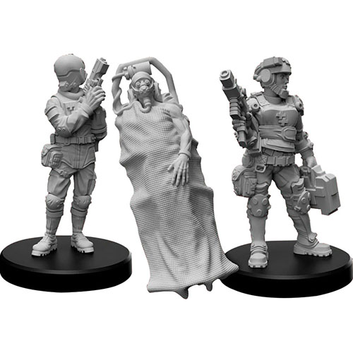 Киберпанковская красная ролевая игра миниатюры - Команда травматологов С 3190₽