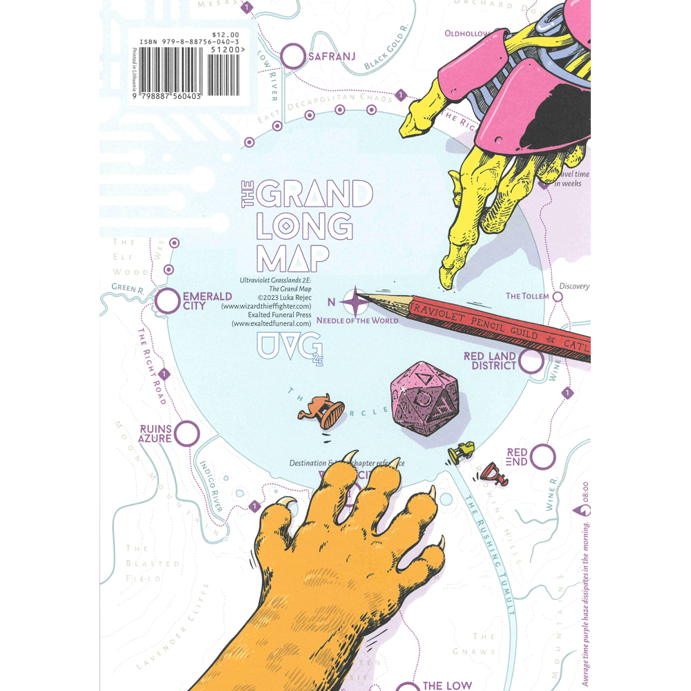 Ultraviolet Grasslands 2E RPG Грандиозная длинная карта 2190₽