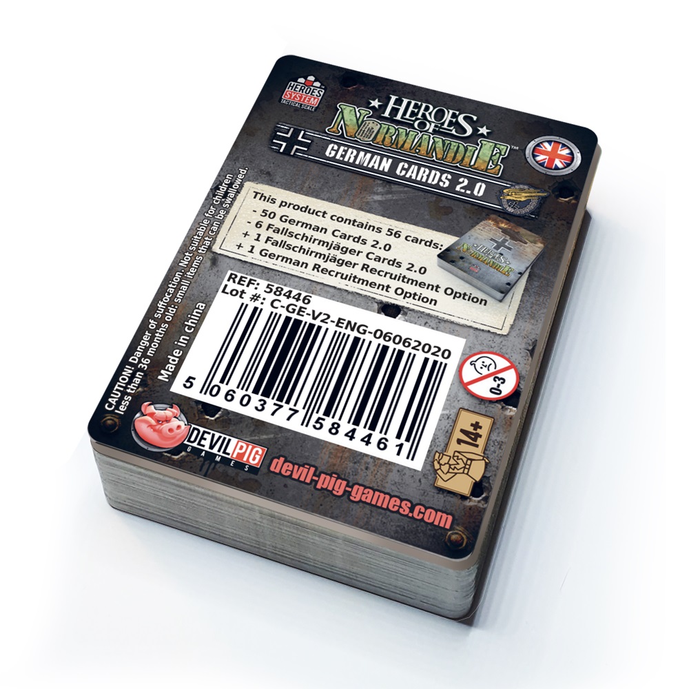 Heroes of Normandie: German V2 Action Card Deck