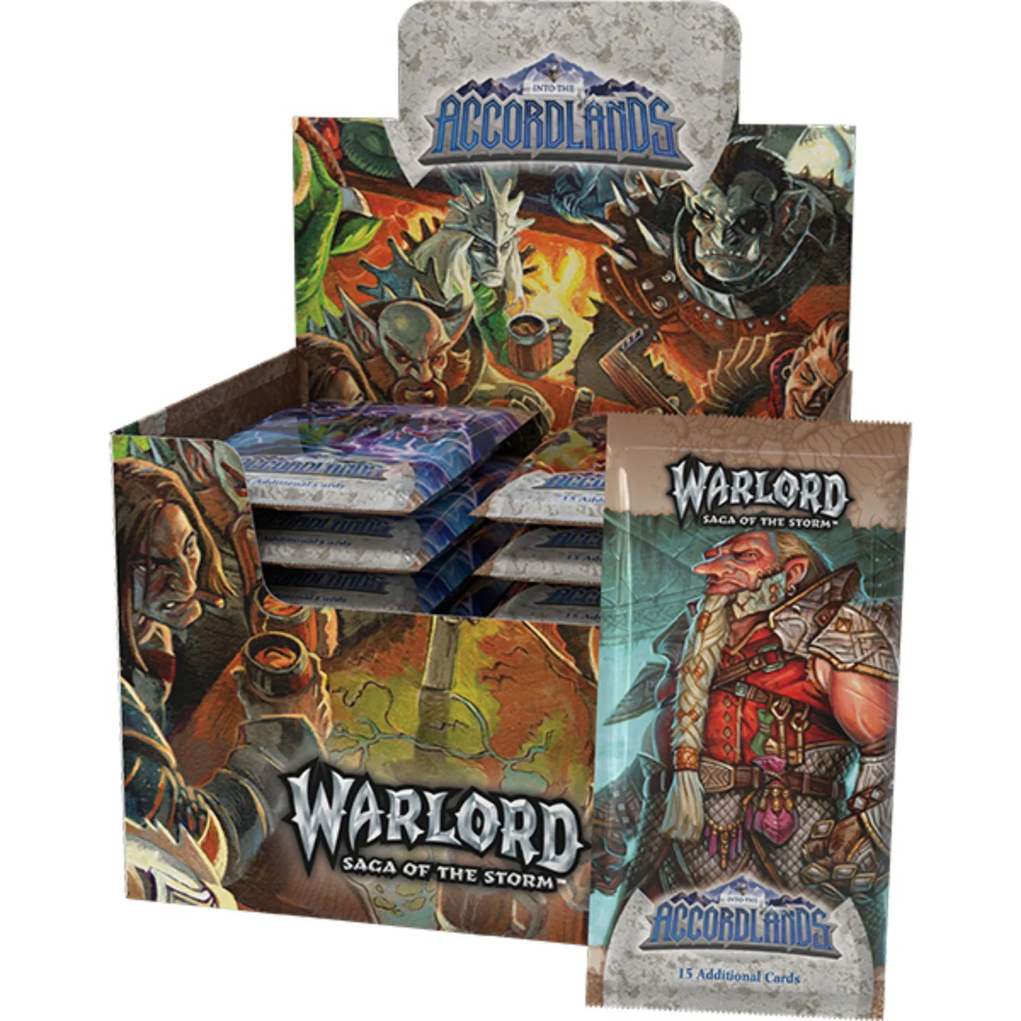 Warlord: Saga of the Storm CCG: Into the Accordlands - Коробка бустеров (24) (Предварительный заказ)