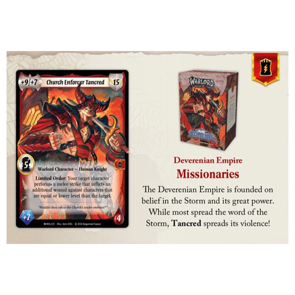 Warlord: Saga of the Storm CCG: Into the Accordlands - Стартовая колода - Деверенская империя (Предварительный заказ)
