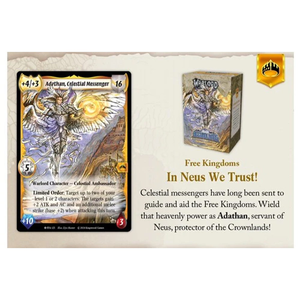 Warlord: Saga of the Storm CCG: Into the Accordlands - Стартовая колода - Бесплатные королевства (Предварительный заказ)