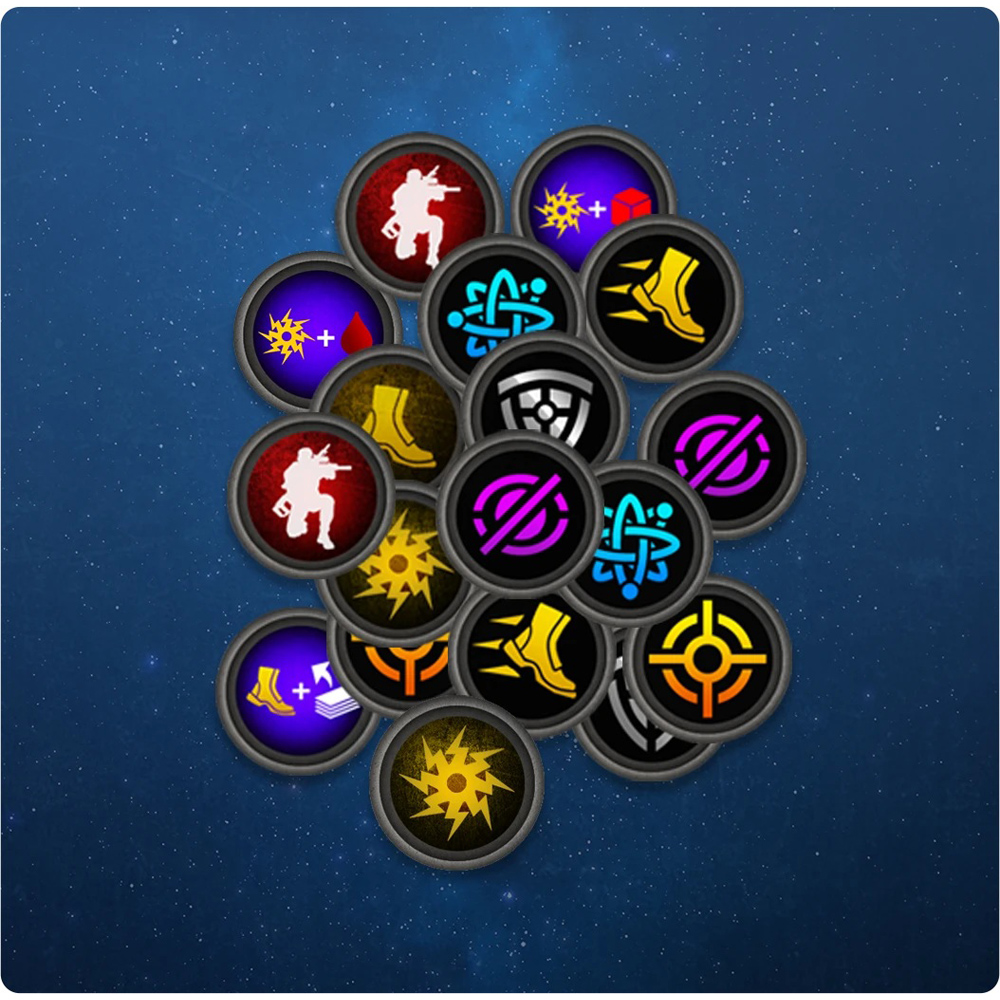 Earth Under Siege: Flashpoint - Пластиковый набор жетонов (Новое поступление)