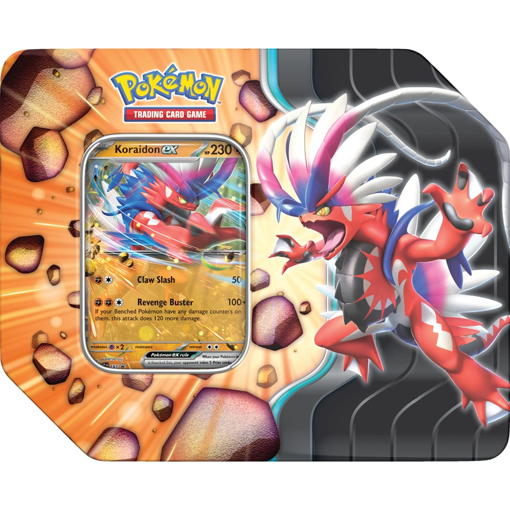 Pokemon TCG: Рубящие легенды Tin - Koraidon ex (Предварительный заказ)