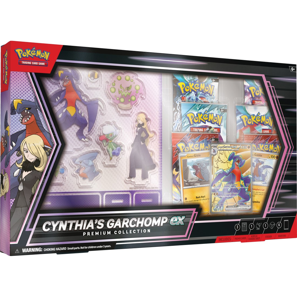 Pokemon TCG: Коллекция премиум-класса Garchomp Ex от Синтии (предварительный заказ)