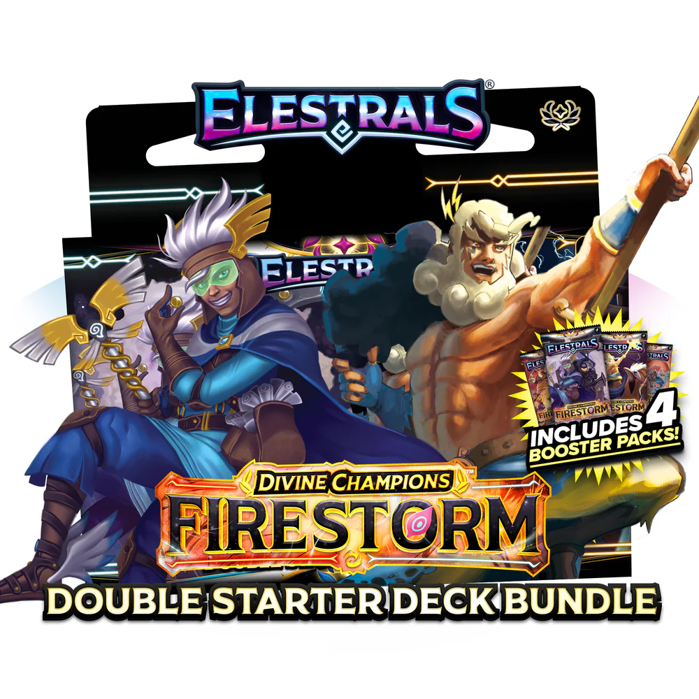 Elestrals TCG: Набор двойной стартовой колоды Firestorm - Гермес против Зевса (предварительный заказ)