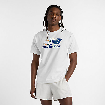Футболка мужская New Balance Center Multi Color Logo T-Shirt