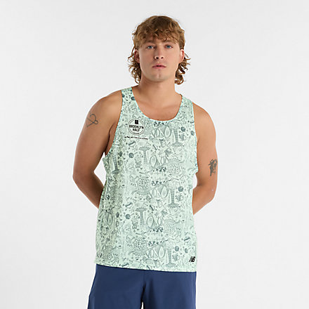Футболка мужская New Balance RBC Brooklyn Half Printed Run Singlet