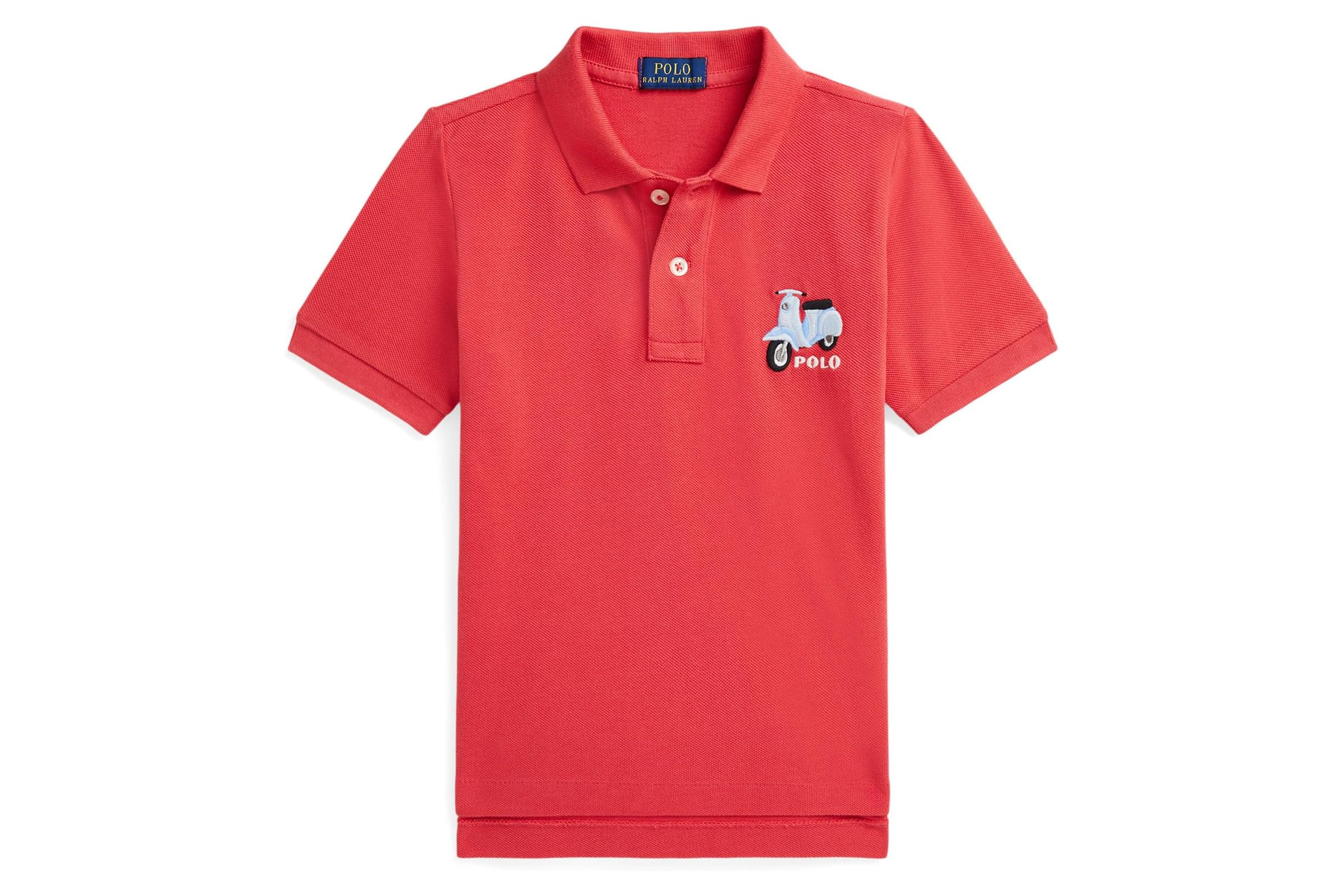 Мужская рубашка Polo Ralph Lauren Kids Scooter-Embroidered Cotton Polo Shirt ToddlerLittle Kid 5190₽