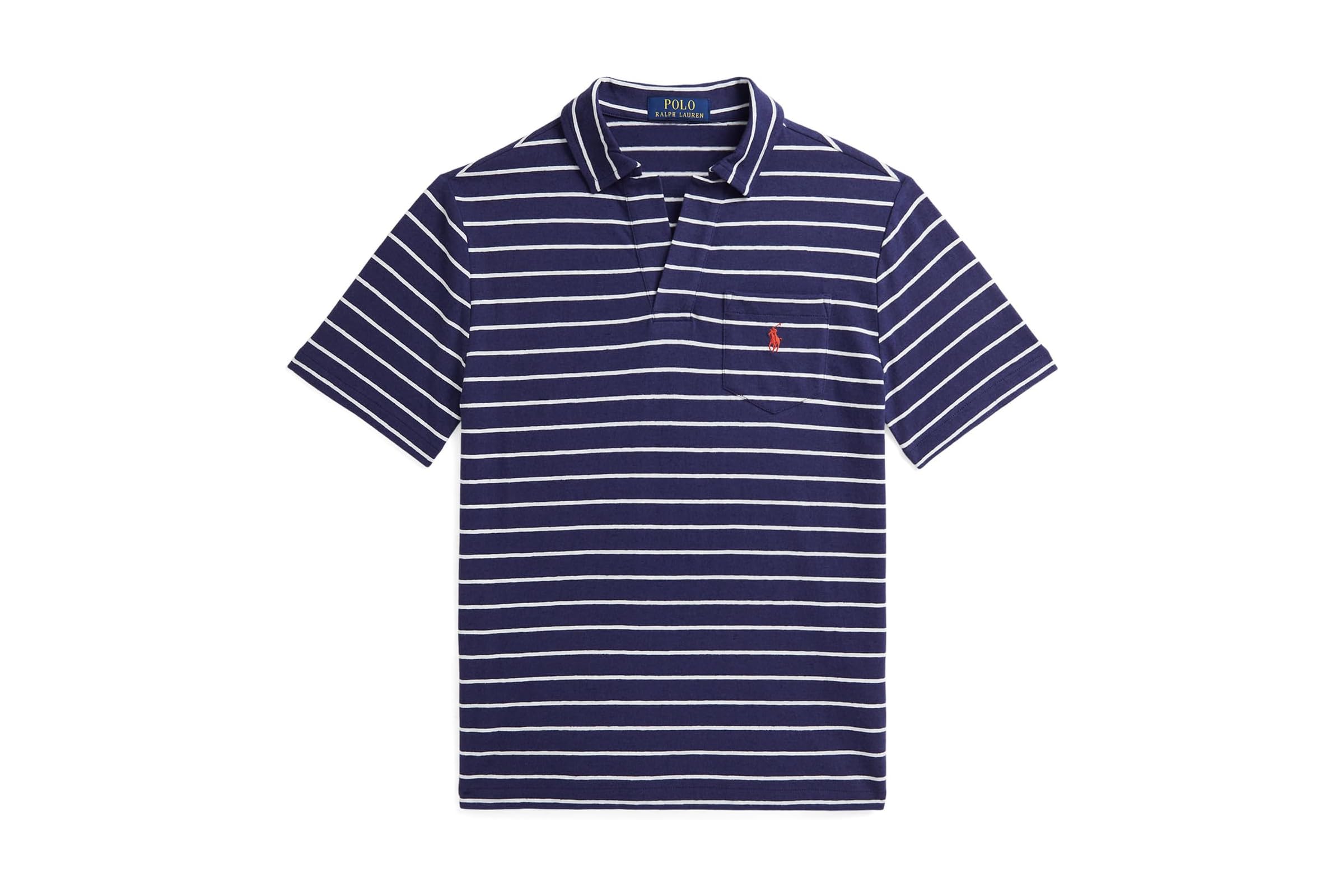 Мужская рубашка Polo Ralph Lauren Kids Striped Cotton-Linen Polo Shirt Big Kid 7790₽