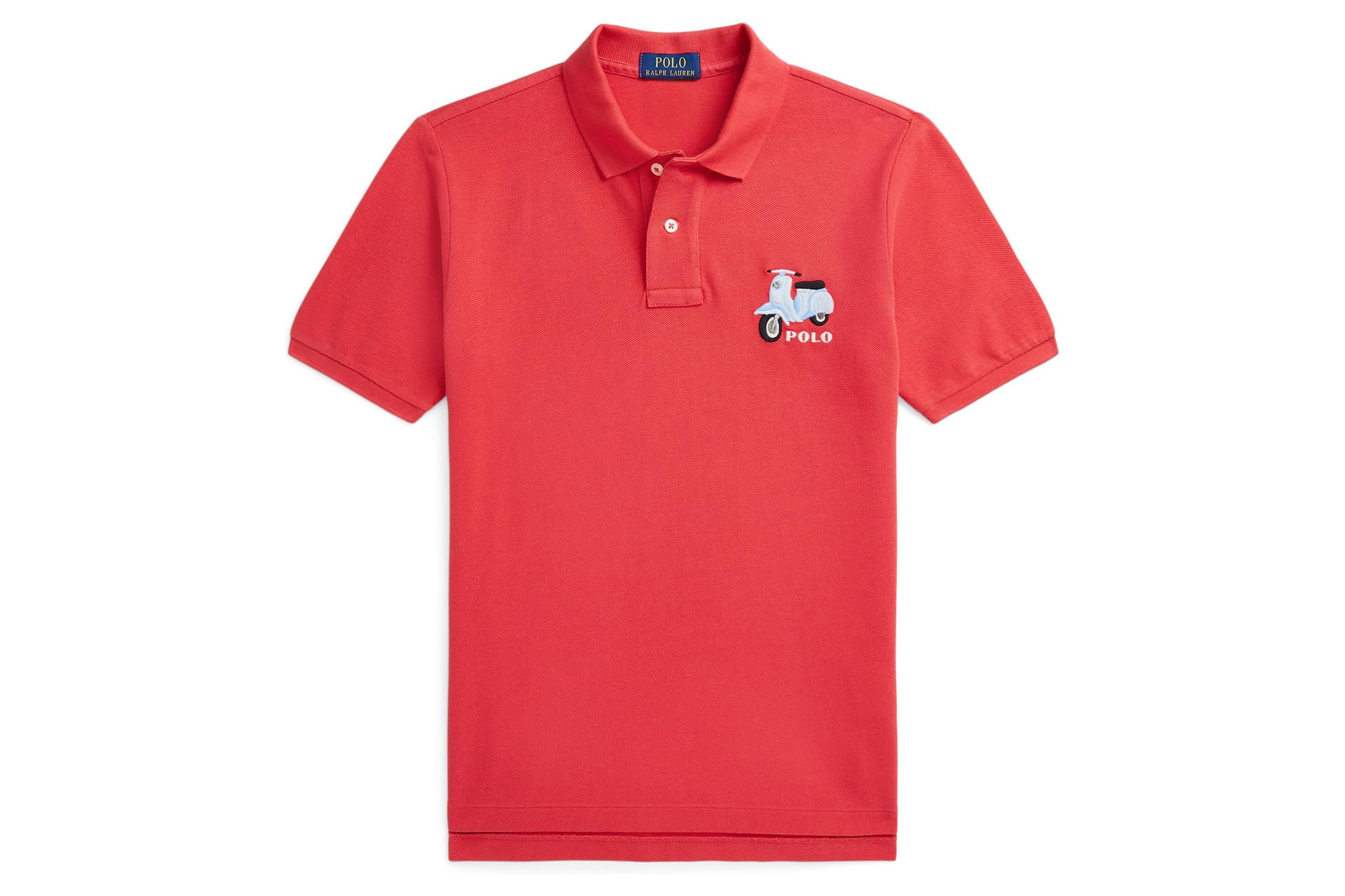 Мужская рубашка Polo Ralph Lauren Kids Scooter-Embroidered Cotton Polo Shirt Big Kid 7890₽