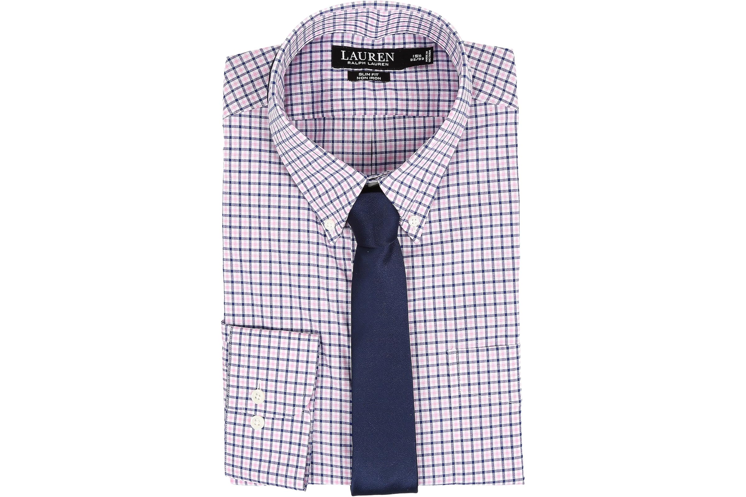 Мужская рубашка Lauren Ralph Lauren Slim Button Down with Pocket Dress Shirt 11190₽