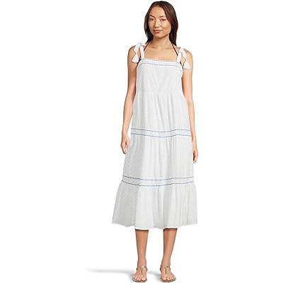 Платье Tommy Bahama Cotton Clip Sq Neck Tiered Midi