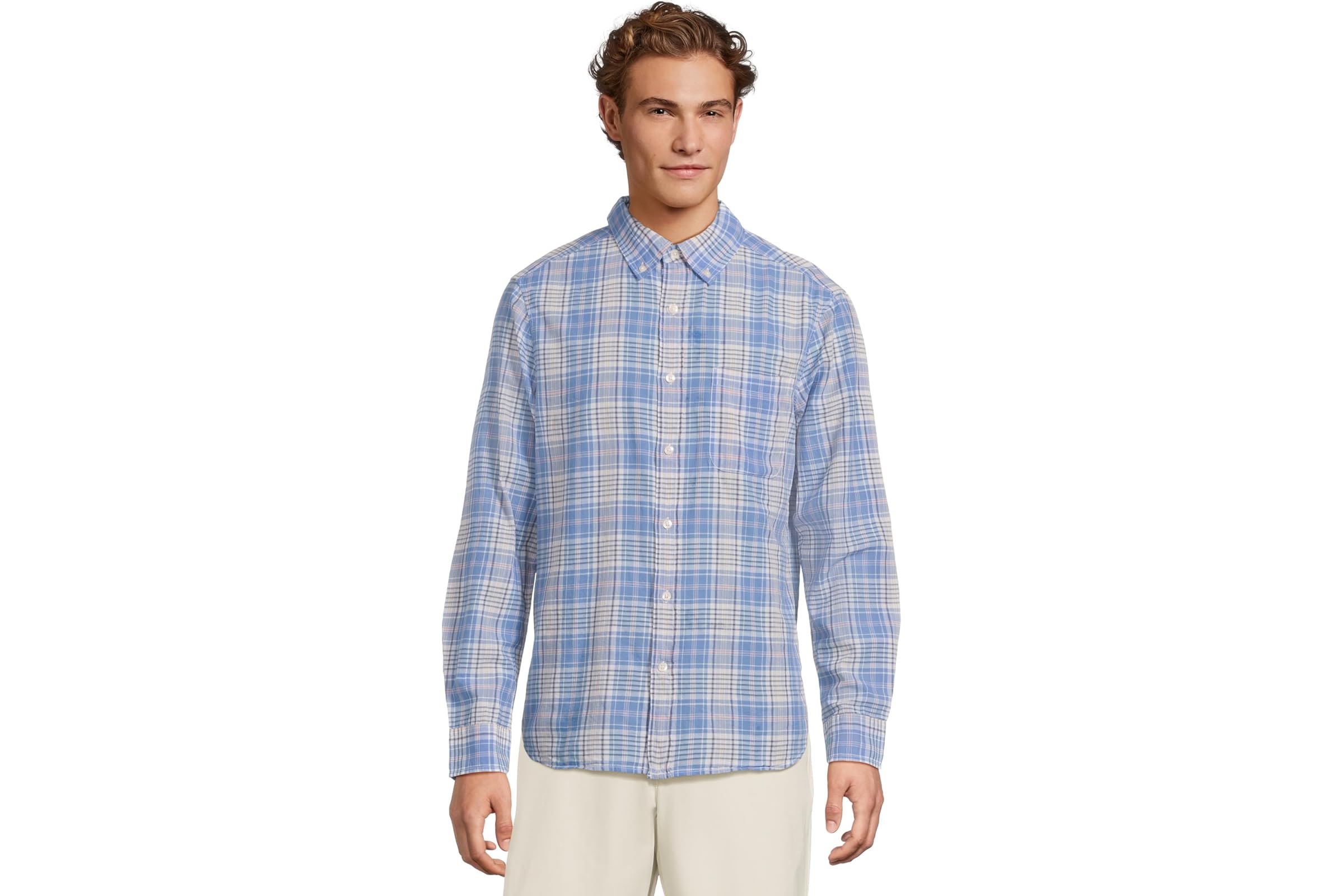 Мужская рубашка Vineyard Vines Long Bay Plaid Madras Shirt 12790₽
