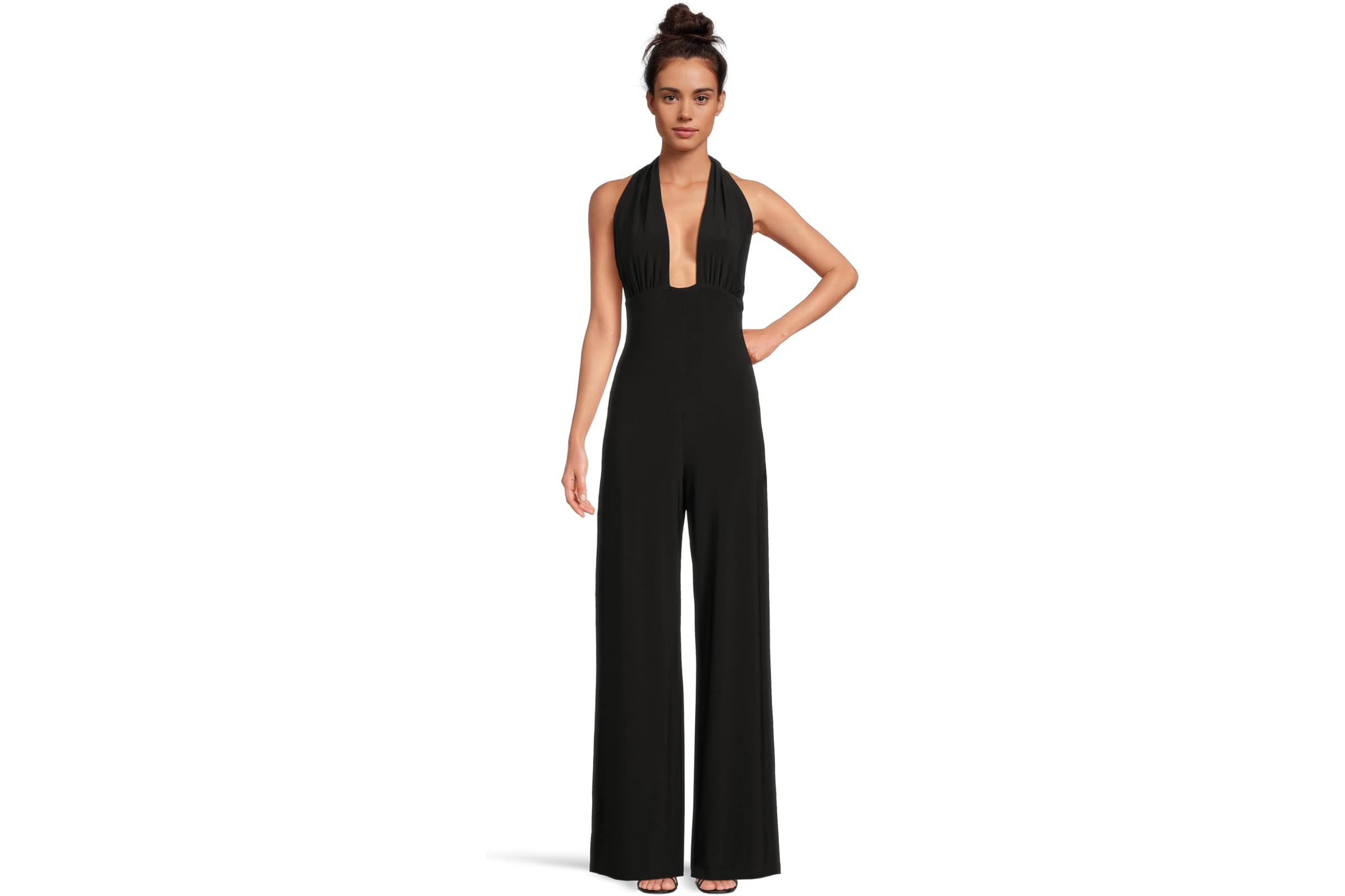 Комбинезон Norma Kamali Cross Halter Straight Leg Jumpsuit 46890₽