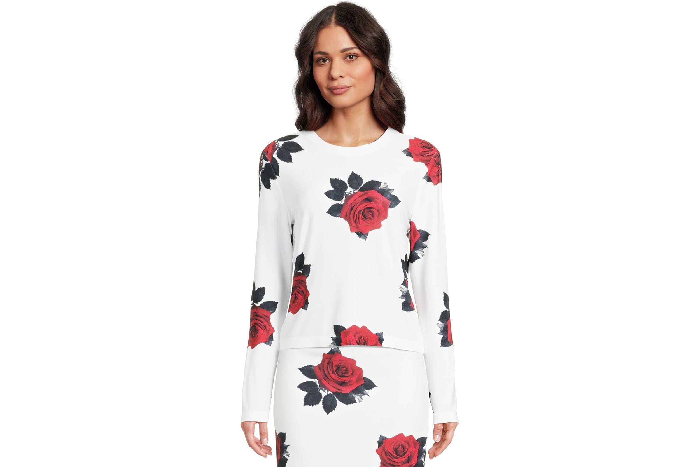 Norma Kamali Long Sleeve Crew Top Shorts 29790₽