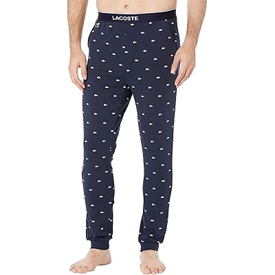 Lacoste Crocodile Patterned Stretch Cotton Pyjama Pants