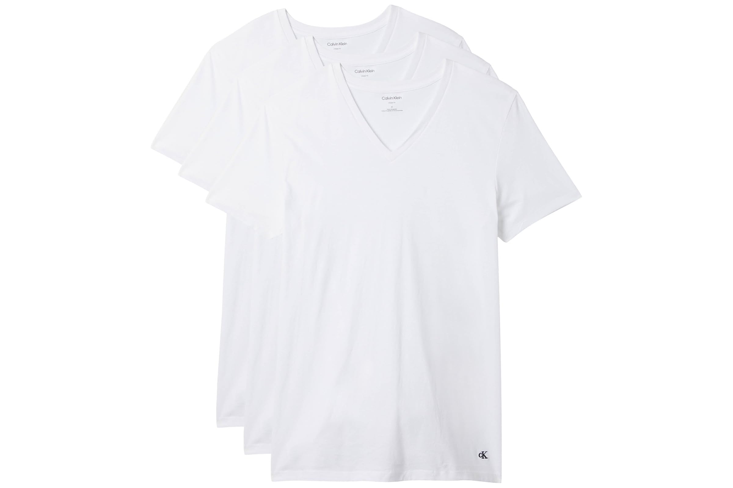 Мужская рубашка Calvin Klein Underwear Cotton Classics 3-pack V-neck T-shirt 7790₽