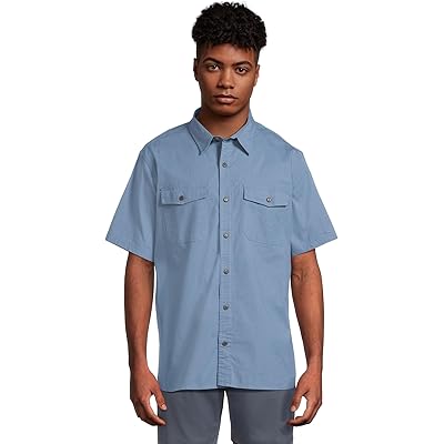 Мужская рубашка L.L.Bean L.L.Bean Riverton Ripstop Shirt, Short Sleeve delta blue