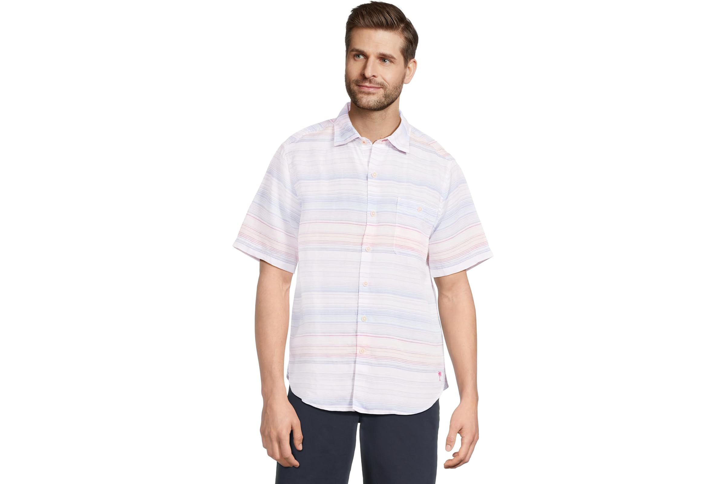 Мужская рубашка Tommy Bahama Sand Linen Sicily Stripe 17090₽