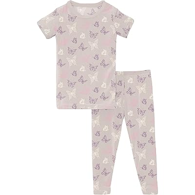 Kickee Pants Kids Print Short Sleeve Pajama Set (Toddler/Little Kids/Big Kids)