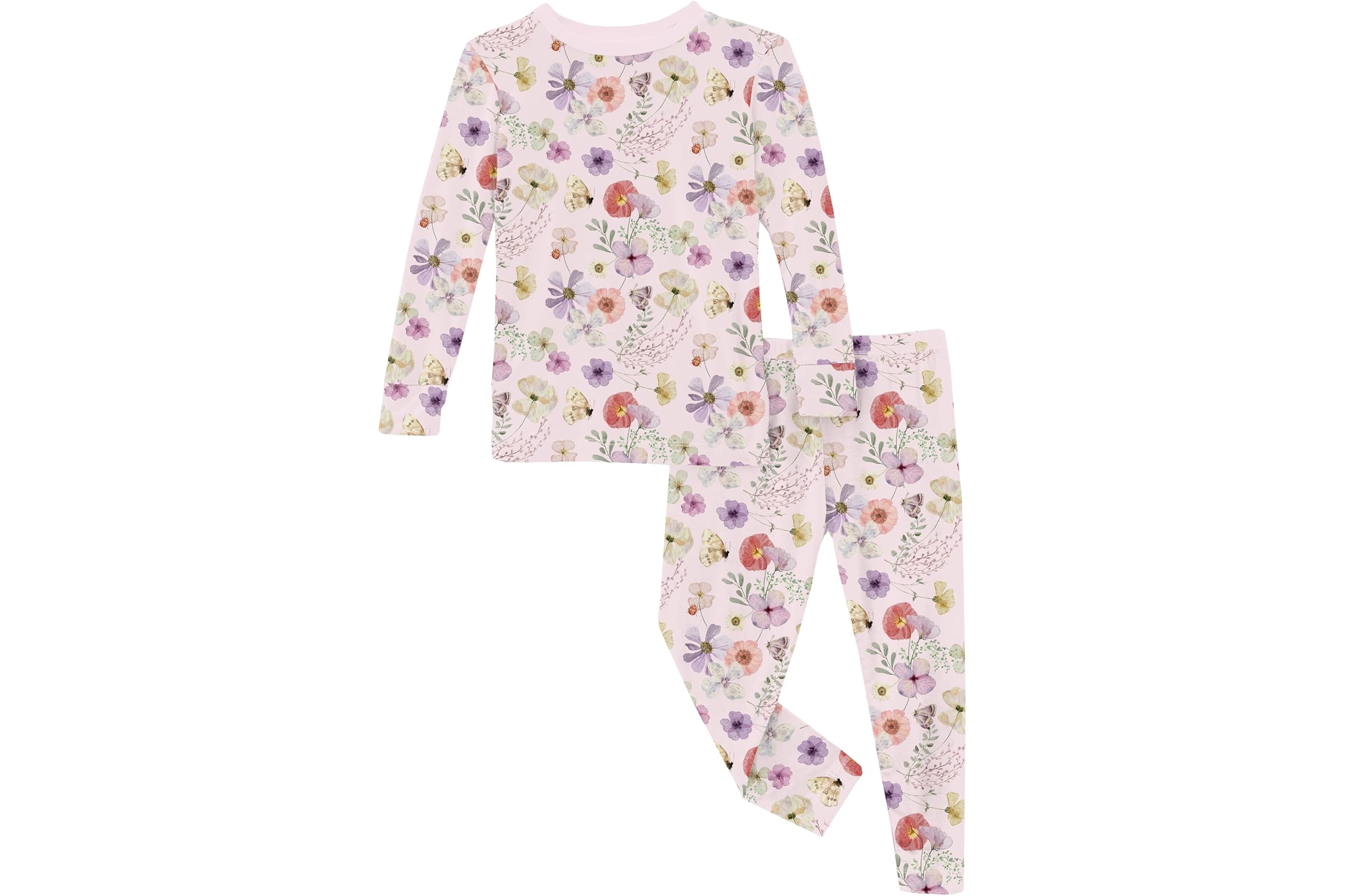 Kickee Pants Kids Print Long Sleeve Pajama Set ToddlerLittle KidsBig Kids 7290₽
