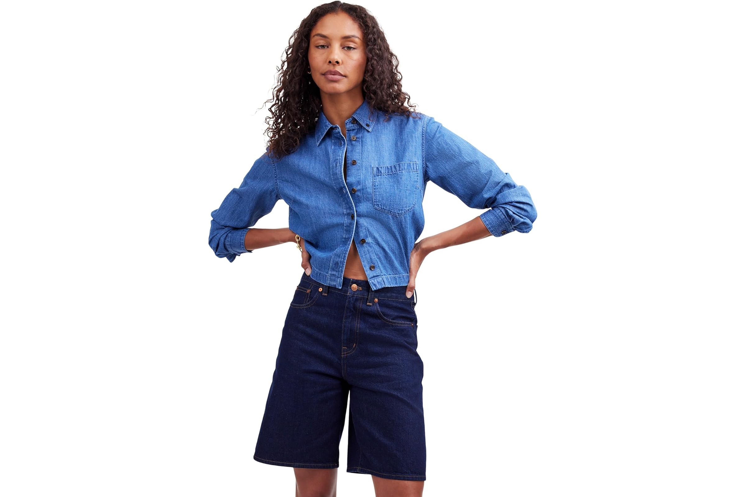Шорты Madewell Bermuda Shorts In Bronxville Wash 16690₽