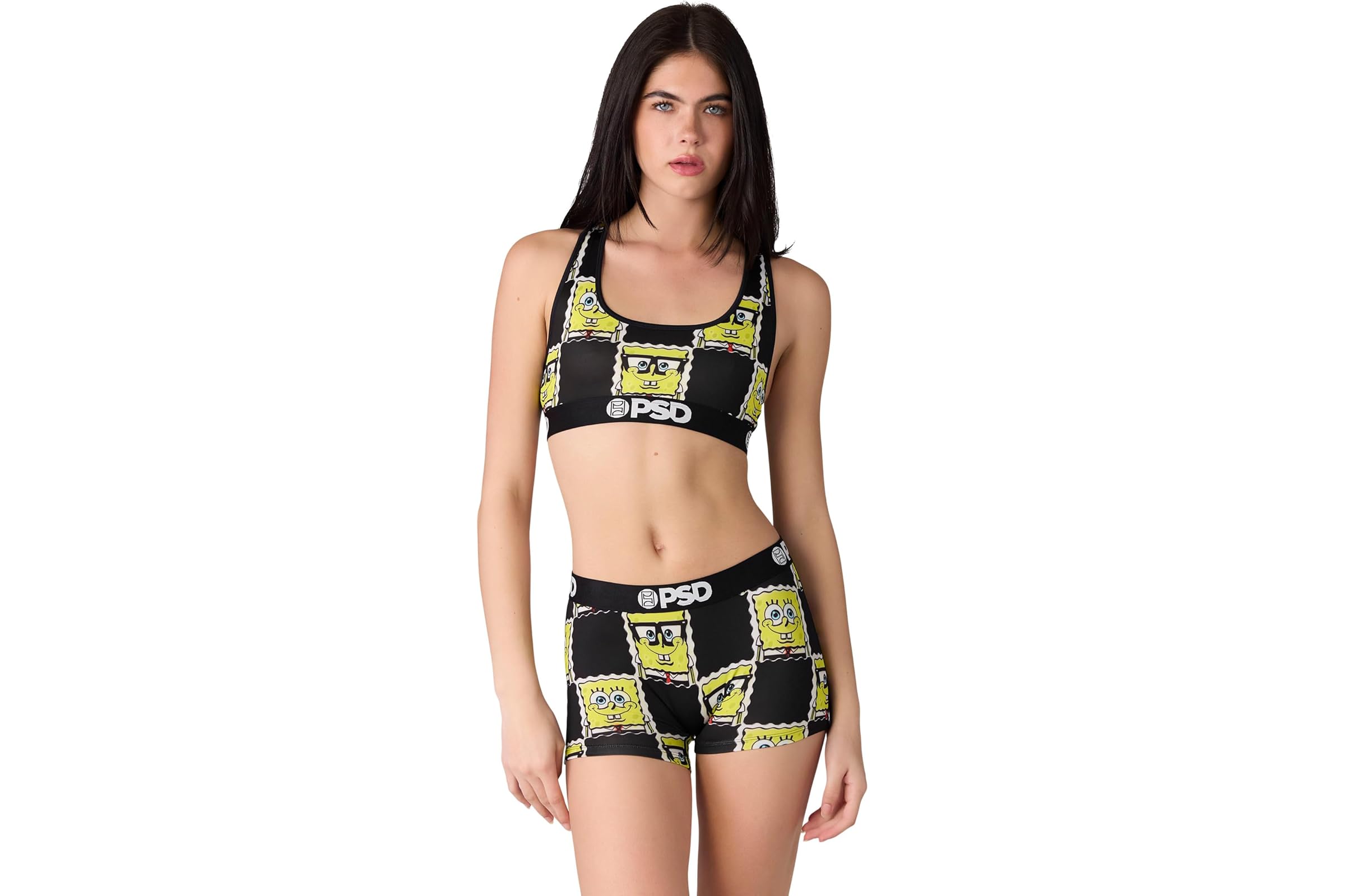 PSD Spongebob Squarepants Check Sports Bra