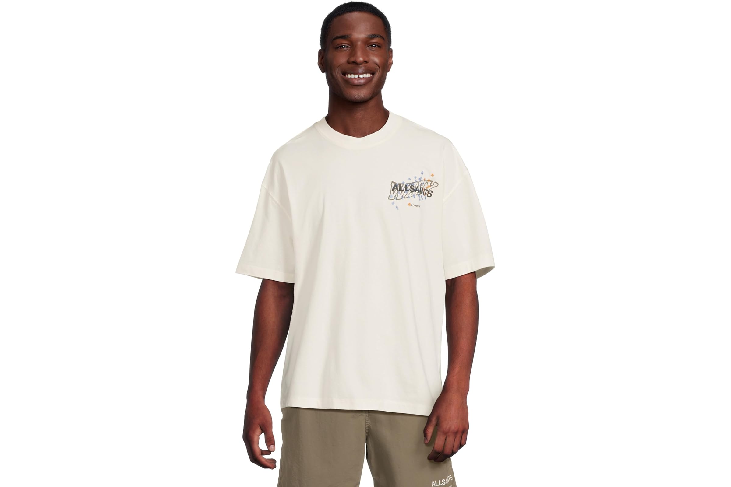 Мужская рубашка AllSaints Wavy Short Sleeve Crew 16290₽