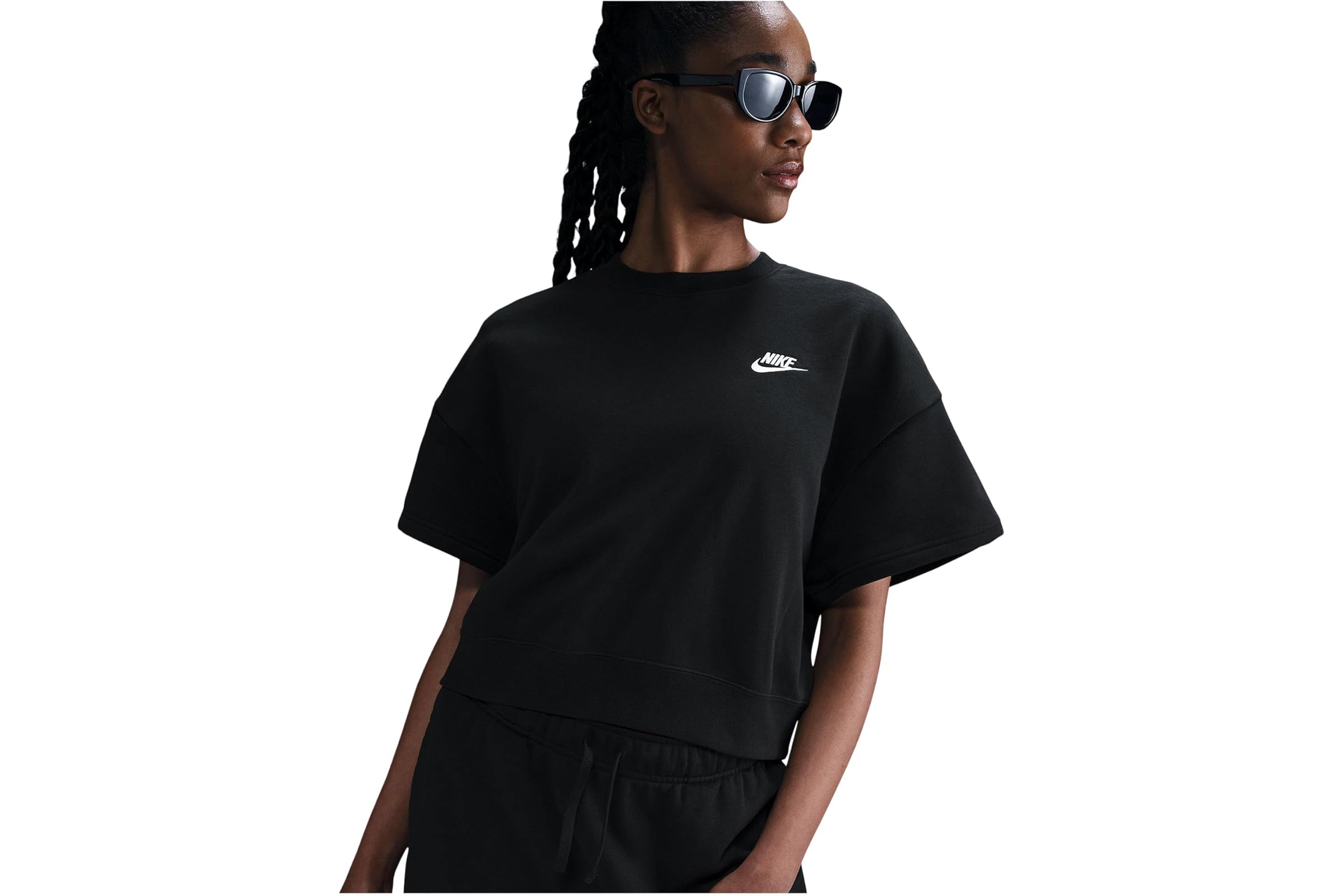 Флисовый сезонный свободный топ Nike Sportswear Club из флиса 9990₽