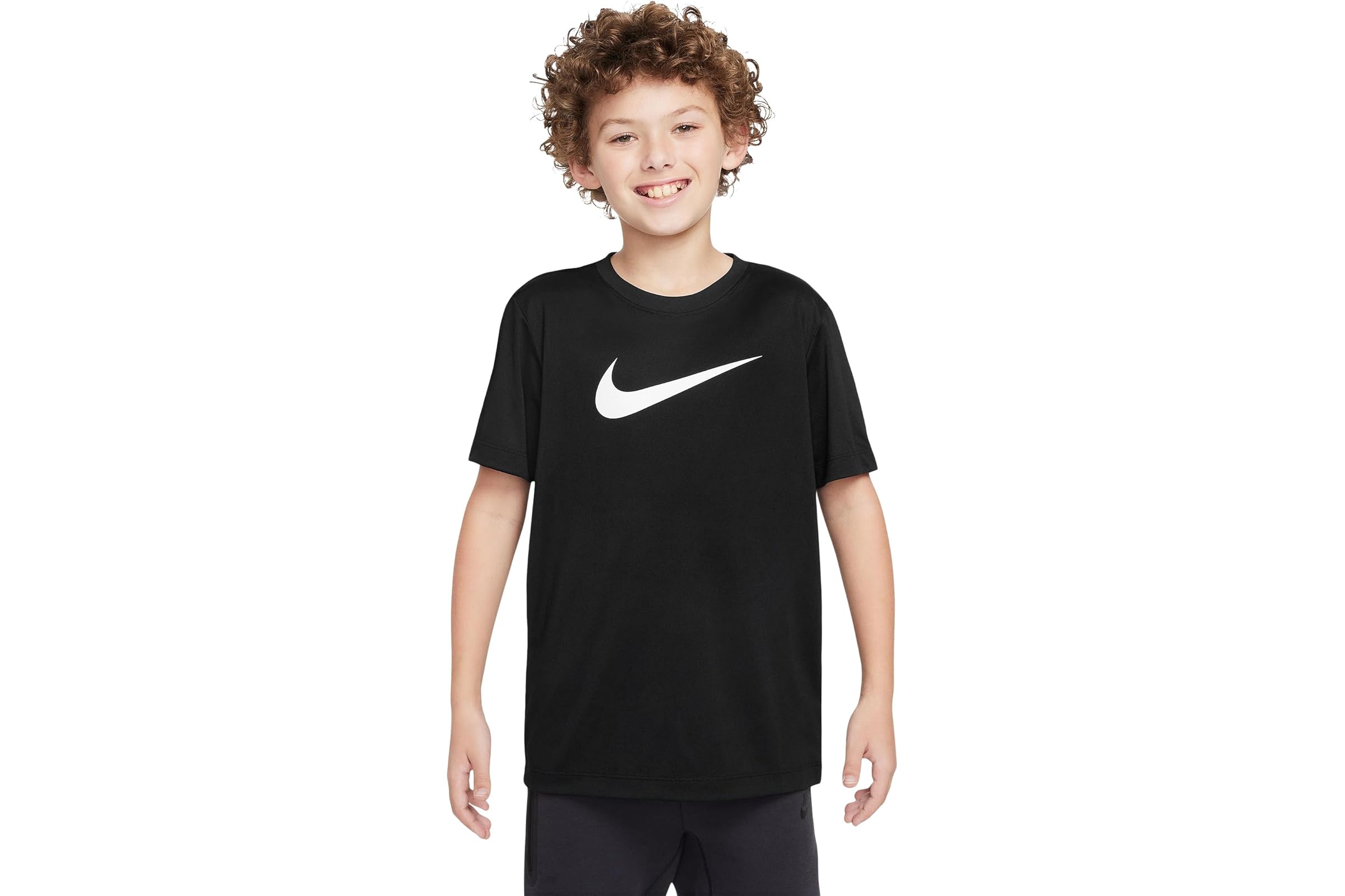 Мужская рубашка Nike Kids Dri-FIT Legend Tee Swoosh HBR (Little Kid/Big Kid)