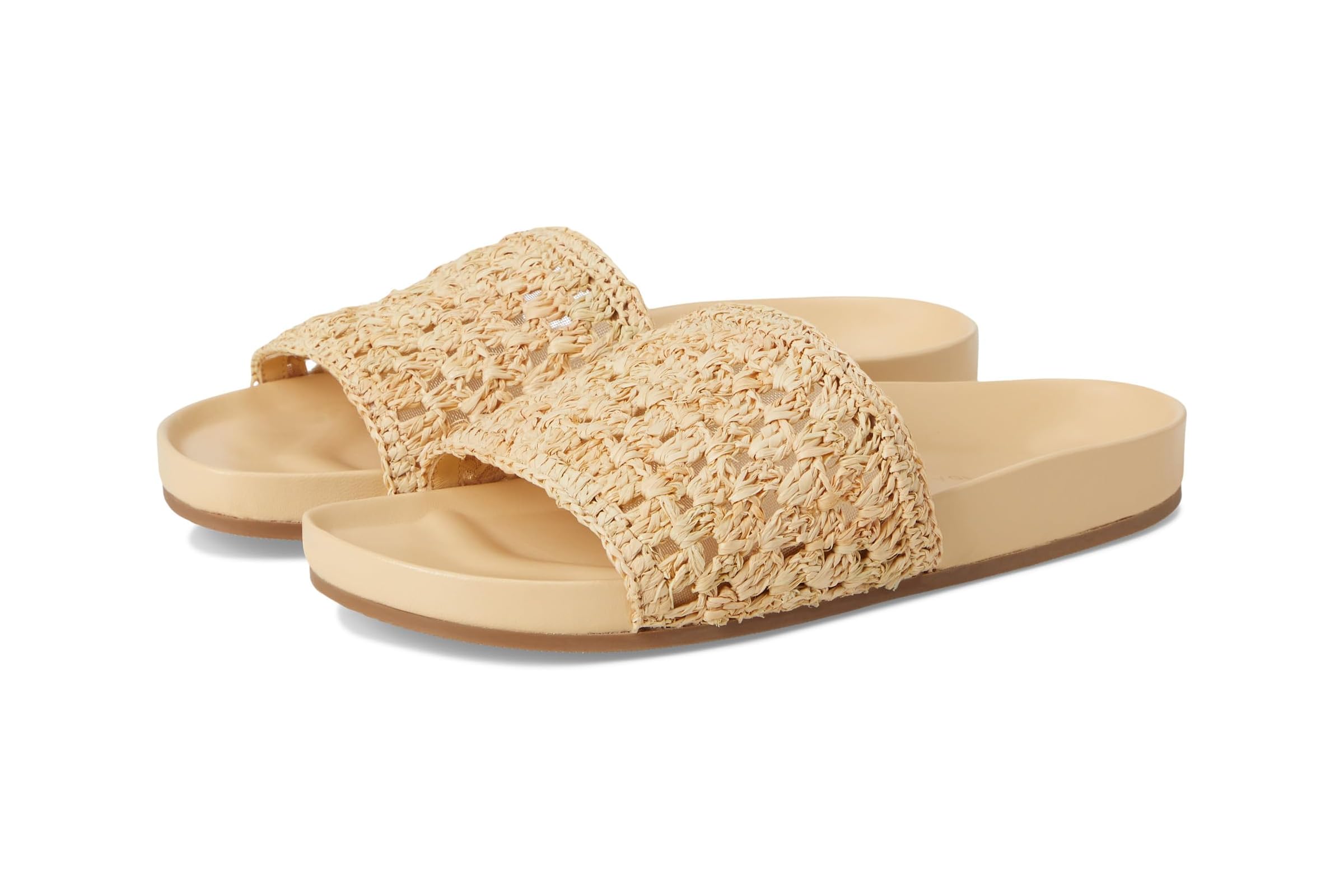 Loeffler Randall Henri Crochet Raffia Band Footbed Sandals 42790₽