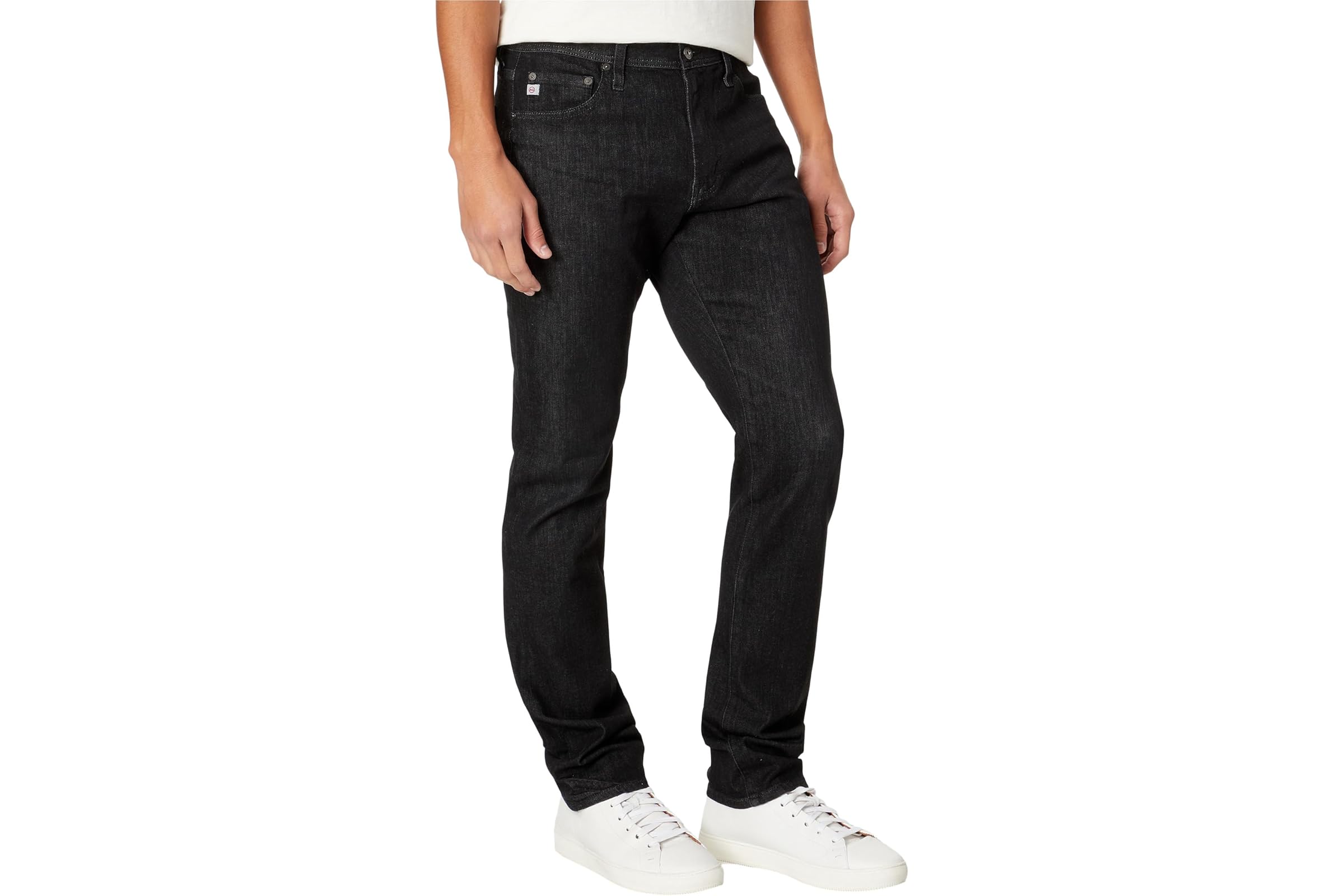 Джинсы AG Jeans Everett Slim Straight Fit Jeans in Black Marble 34790₽